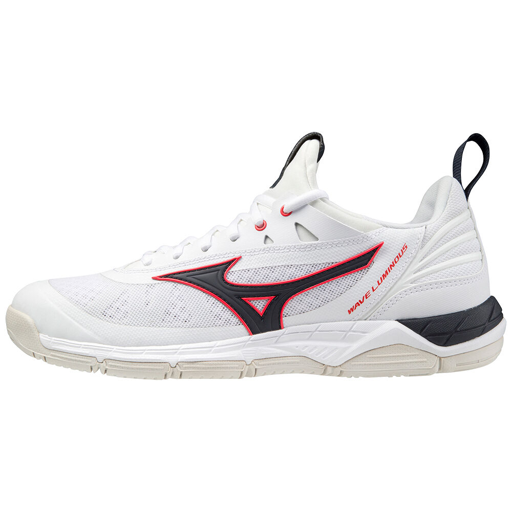 Sapatilhas Voleibol Mizuno Wave Luminous - Homem - Branco/Vermelhas - JOEWN1802